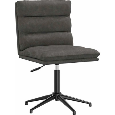 vidaXL Трапезен стол, черен, изкуствена кожа (4101305)