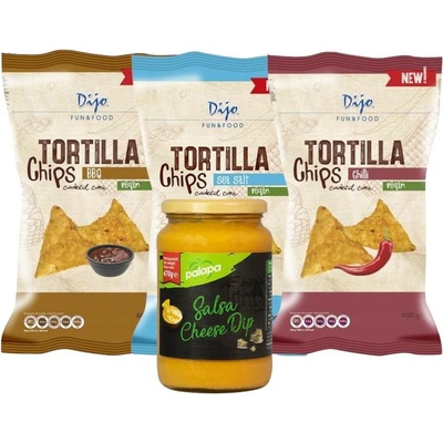 Popkornovač.cz Nacho party Tortilla chips mix 3 x 400 g