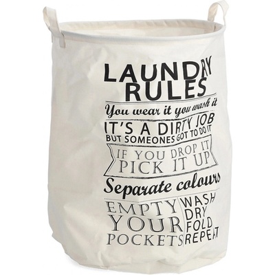 Zeller Present Laundry Rules béžový 38 x 48 cm