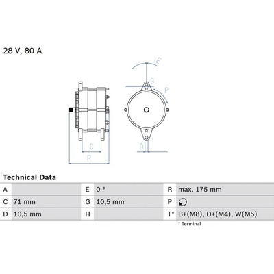 Generátor BOSCH 0 986 039 340 (0986039340)