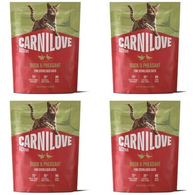 CARNILOVE Active Cat Duck and Pheasant Sterilised 4 x 400 g