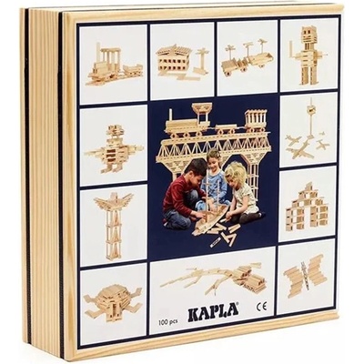 KAPLA Дървен конструктор Kapla - 100 части (C100)
