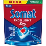 Somat таблетки за съдомиялна машина, 70 броя, Excellence, Original Fresh, 3в1