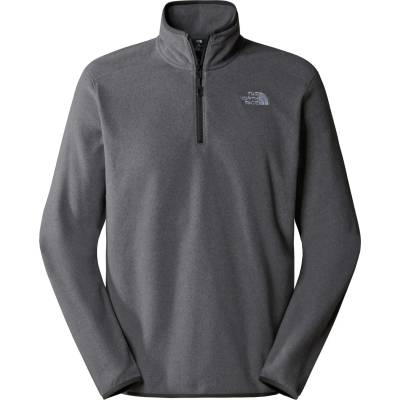 The North Face Мъжки поларен пуловер The north face 100 Glacier 1/4 Zip Fleece jumper - TNF Medium Grey Heather / Black - размер XS (005-5079-1811)