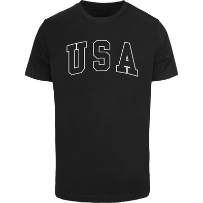 Mister Tee Тениска USA Wording Tee black XXLUB-MT3795-00007 - Тъмносив, размер S