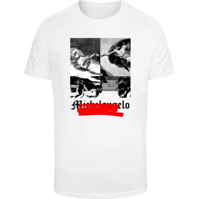 Mister Tee Тениска APOH - Michelangelo Negative T-Shirt white XXLUB-MP5006300-00220 - Тъмносив, размер 4XL