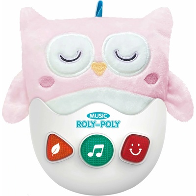 Roly-poly sova s efekty 17cm