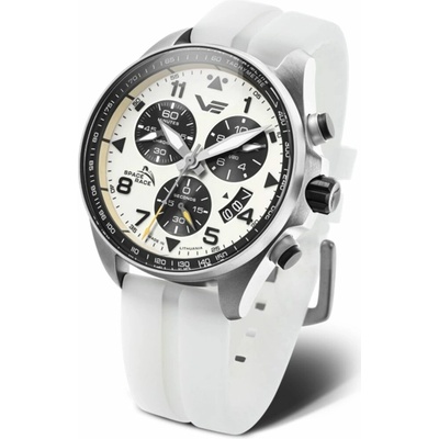 Vostok Europe 6S30/325A743 biely gumový remienok