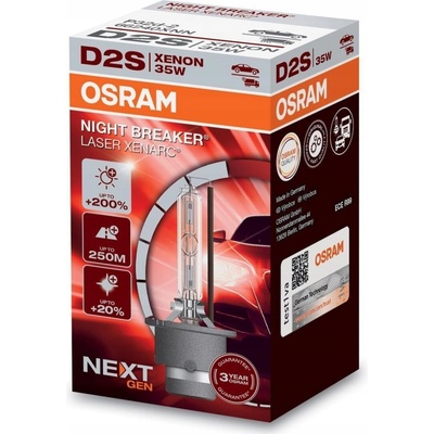 Osram xenonová výbojka D2S XENARC NIGHT BREAKER LASER +200% 1ks