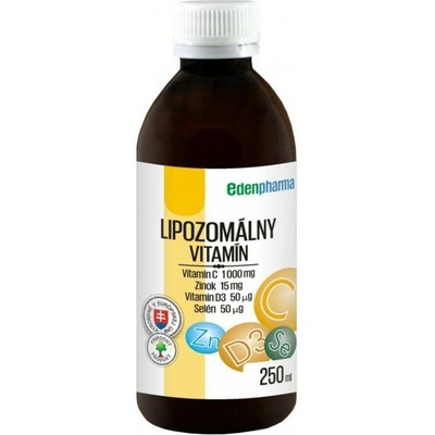 EDENPharma Lipozomálny vitamín C + Zn + D3 + Se 250 ml