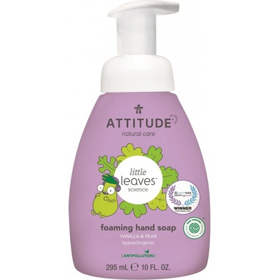 Attitude Dětské pěnivé mýdlo na ruce Little leaves s vůní vanilky a hrušky 295 ml