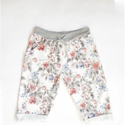 D-Stiag dámské bavlněné kraťasy s růžemi Růžová