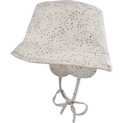 Maimo Gots Baby-Hat Ear Flaps grey-violet-punkte