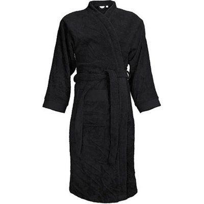 The One Towelling klasický župan T1-B Black