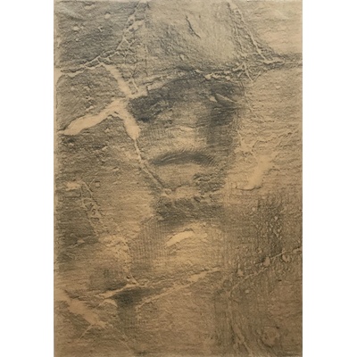 Václav Tikal: Černý Myslivec, originální frotáž, 1946
