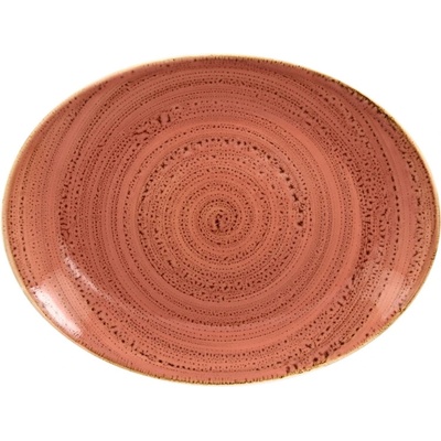 RAK Porcelain Twirl tanier oválny 36 cm x 27 cm coral TWNNOP36CO-6