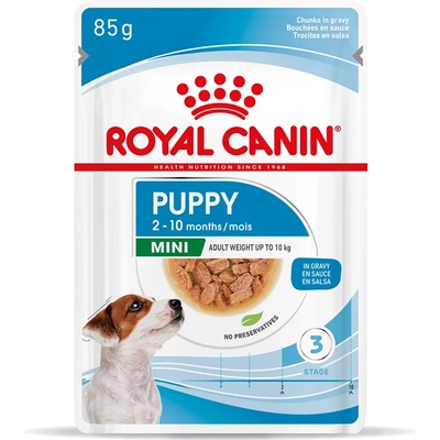 Royal Canin Mini Puppy - ako doplnok: mokré krmivo 24 x 85 g Royal Canin Mini Puppy kapsičky