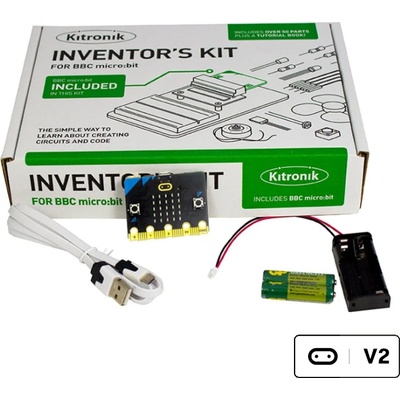 Kitronik BBC micro:bit V2 so súpravou Inventor's Kit a príslušenstvom