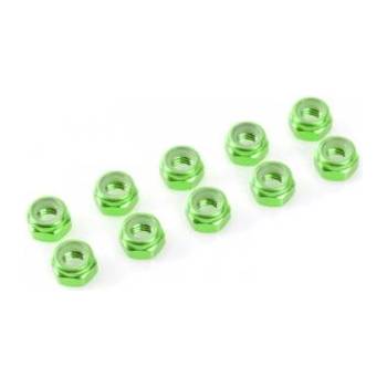 Revtec Самозаключваща се гайка m5 алуминий зелена (10)