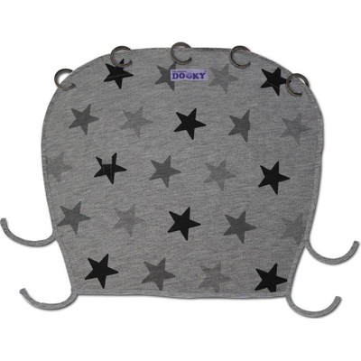 Dooky Сенник за количка с UPF50 + защита Dooky - Grey Stars (DK-126616)