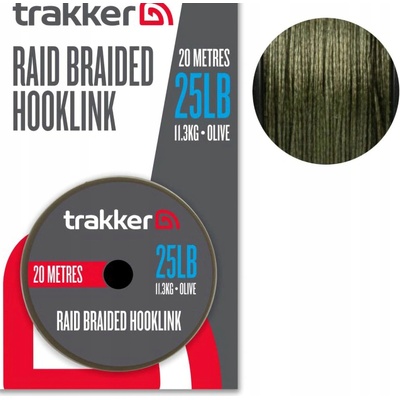 Trakker Raid náväzcová šnúra Braided Hooklink 20m 0,40mm 15,9kg 25lb