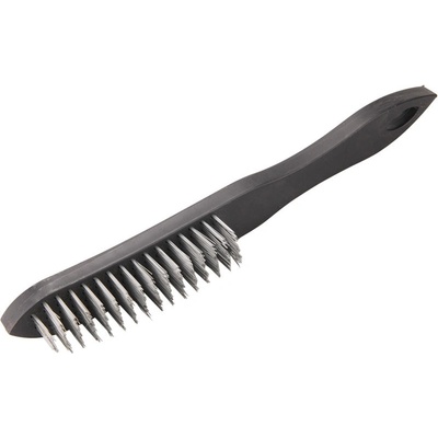 EXTOL CRAFT kartáč ocelový, 5řadý, plast. rukojeť, 290mm, ocel drát S 0,22mm, 5x15řad, PP rukojeť, PP,ocel