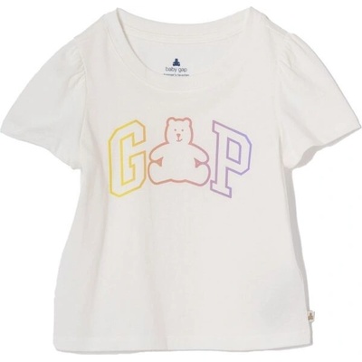Gap V FRCH VALUE LOGO Dívčí tričko bílá