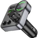hoco. E86 с 2 USB и 1 USB-C порта, 48 W автомобилно зарядно устройство, FM предавател и Bluetooth (E86)