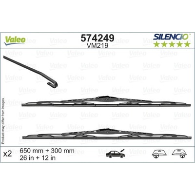 Valeo Silencio CONVENTIONAL Set 650+280 mm VA 574249
