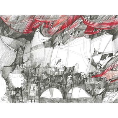 Luka Brase – Prague Bridge, 2024, 40x30cm