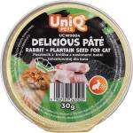 Uniq Pets UniQ Delicious Pate rabbit & psyllium - фин пастет със заешко и псилиум, 30gr