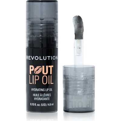 Revolution Beauty Pout Lip масло от нар с хидратиращ ефект цвят Midnight Black 4.6ml