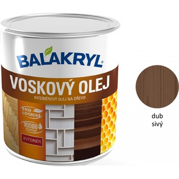 Balakryl Voskový olej 2,5 l dub sivý