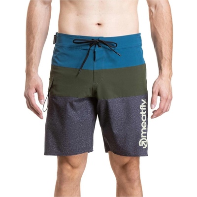Meatfly Мъжки плувни костюми Meatfly Mitch Boardshorts 21" Olive / Super Teal Meatfly | Sin | МЪЖЕ | XL