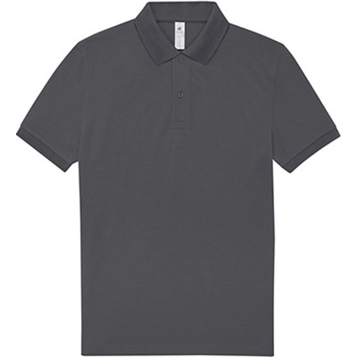 B&C polo triko PU426 Dark Grey Solid