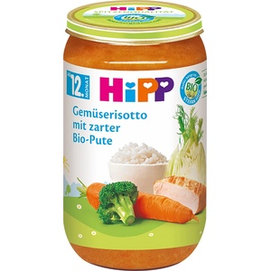 Hipp БИО Зеленчуково ризото с пуешко 12м+ 250г