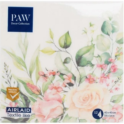 Airlaid AAND123501 SERVÍTKY 12ks Floral Moments 40x40cm