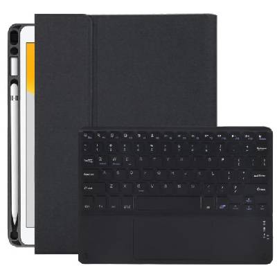 Калъф със клавиатура, тъчпад и място на Apple Pencil за iPad 10, 2" (2019-2021) / Air 3 (2019) / Pro 10, 5" - черен (20713)