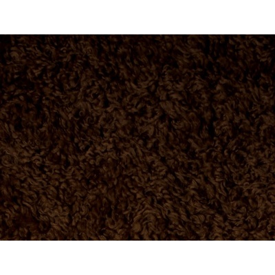 Boneka plyš beránek TERAN 895, tmavě hnědý, šíře 150cm (metráž)