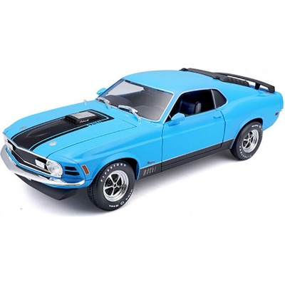 Maisto Ford Mustang Mach I 1970 Blue 1:18