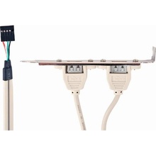 Gembird vývod 2x USB z MB na záslepku skrine, kábel 25cm, bulk CCUSBRECEPTACLE