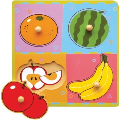 Viga puzzle s úchytmi Ovocie