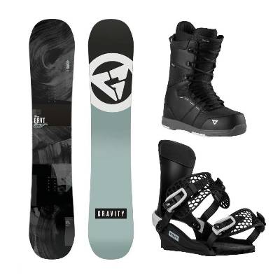 Gravity Contra 24/25 snowboard + Gravity Drift black/white vázání + Gravity Void black/grey boty - 162 cm Wide + XL (EU 46-48)