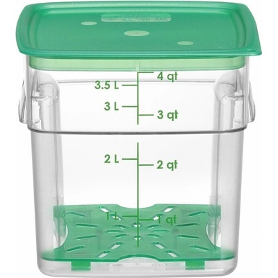 Cambro Nádoba na potraviny CamSquares Fresh Pro Cambro priehľadná 3,8 l 191 x 191 x 183 mm
