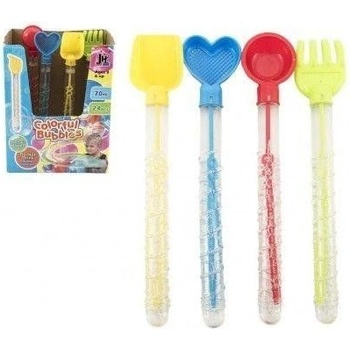 Bublifuk 70ml trubice 28cm s nářadím na písek plast 4 druhy