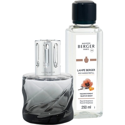 Maison Berger Spirale katalytická lampa černá + náplň Velvet of Orient 250 ml – Zboží Dáma