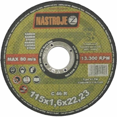 Nástroje cz Kotouč řezný 115 x 1,6 x 22 mm IM-2-115-1,6R