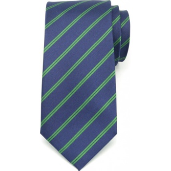 Pánska hodvábna kravata vzor 329 6533 vo tmavo modré farbe
