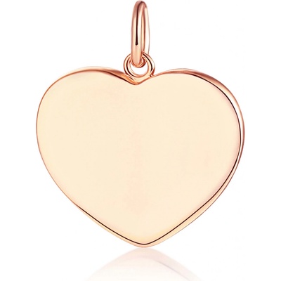 Olivie Stříbrný přívěsek SRDCE ROSE 8076