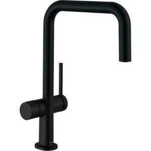 Hansgrohe Talis M54 U 220 матово черен кухненски смесител с едноръкохватков механизъм и 1 струя (72807670)